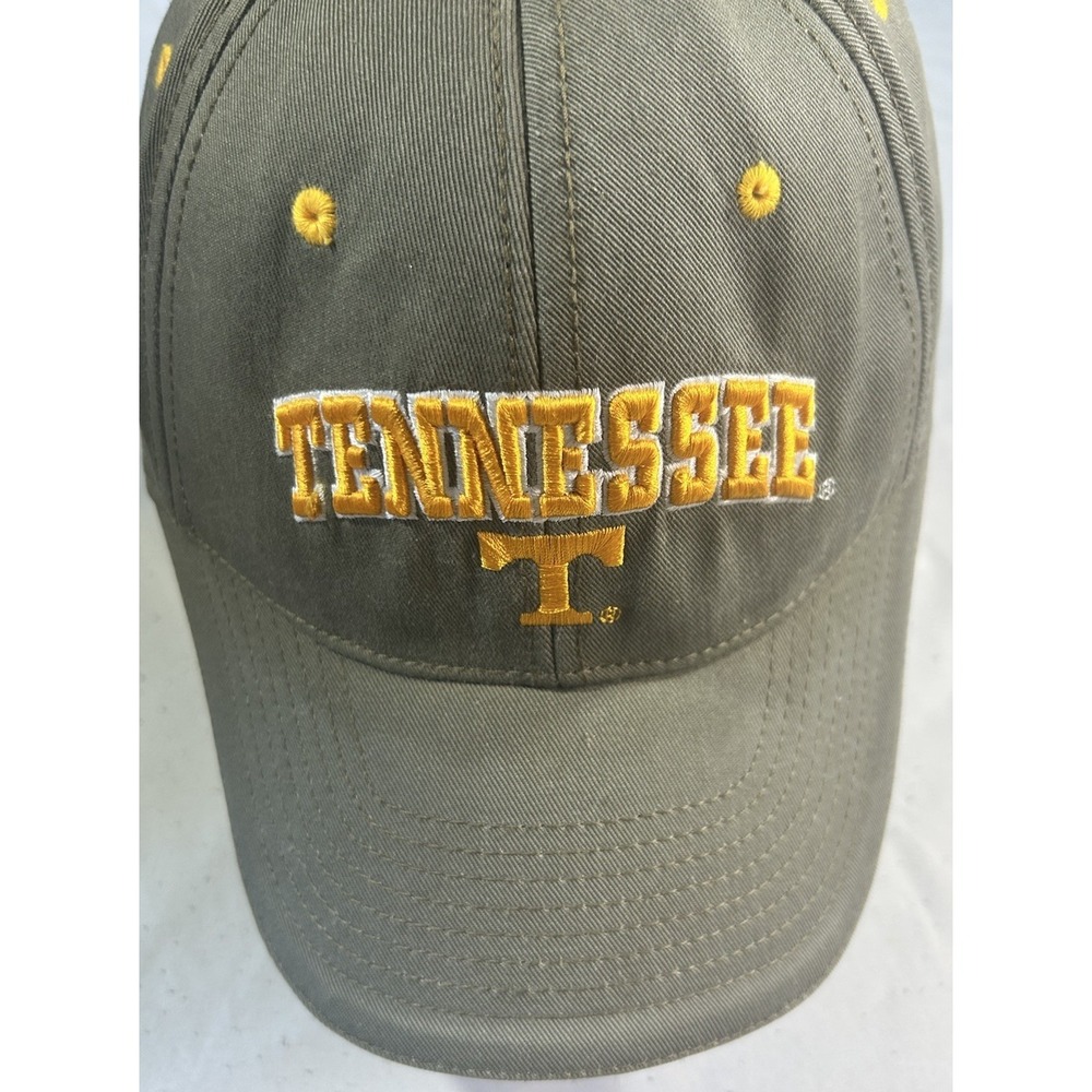 Tennessee Volunteers Hat The Game Adjustable Olive Green Orange NCAA Cap